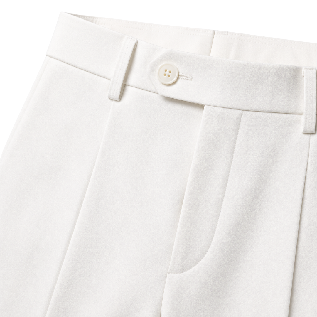Tailored White Dress Trousers | Zeppitron