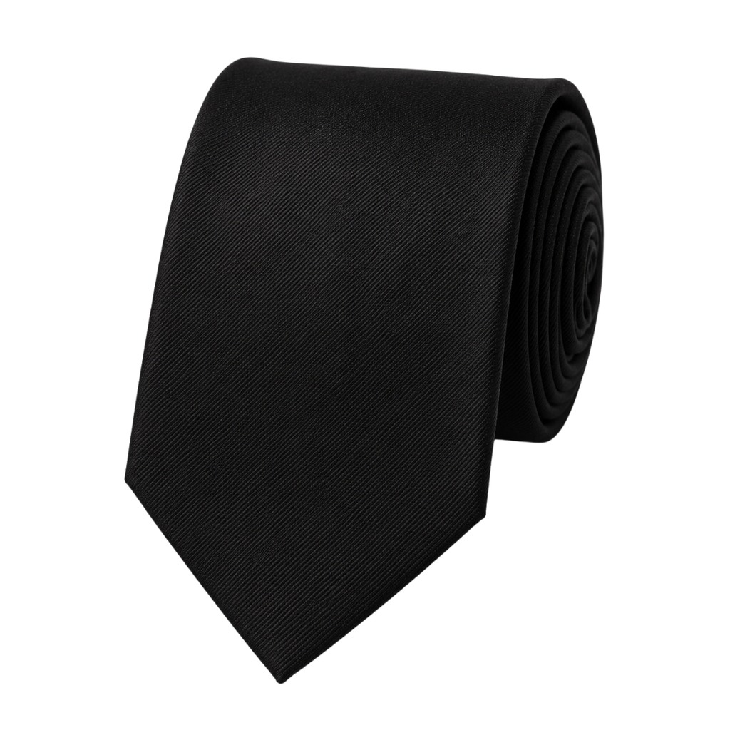 Classic Black Silk Tie | Zeppitron