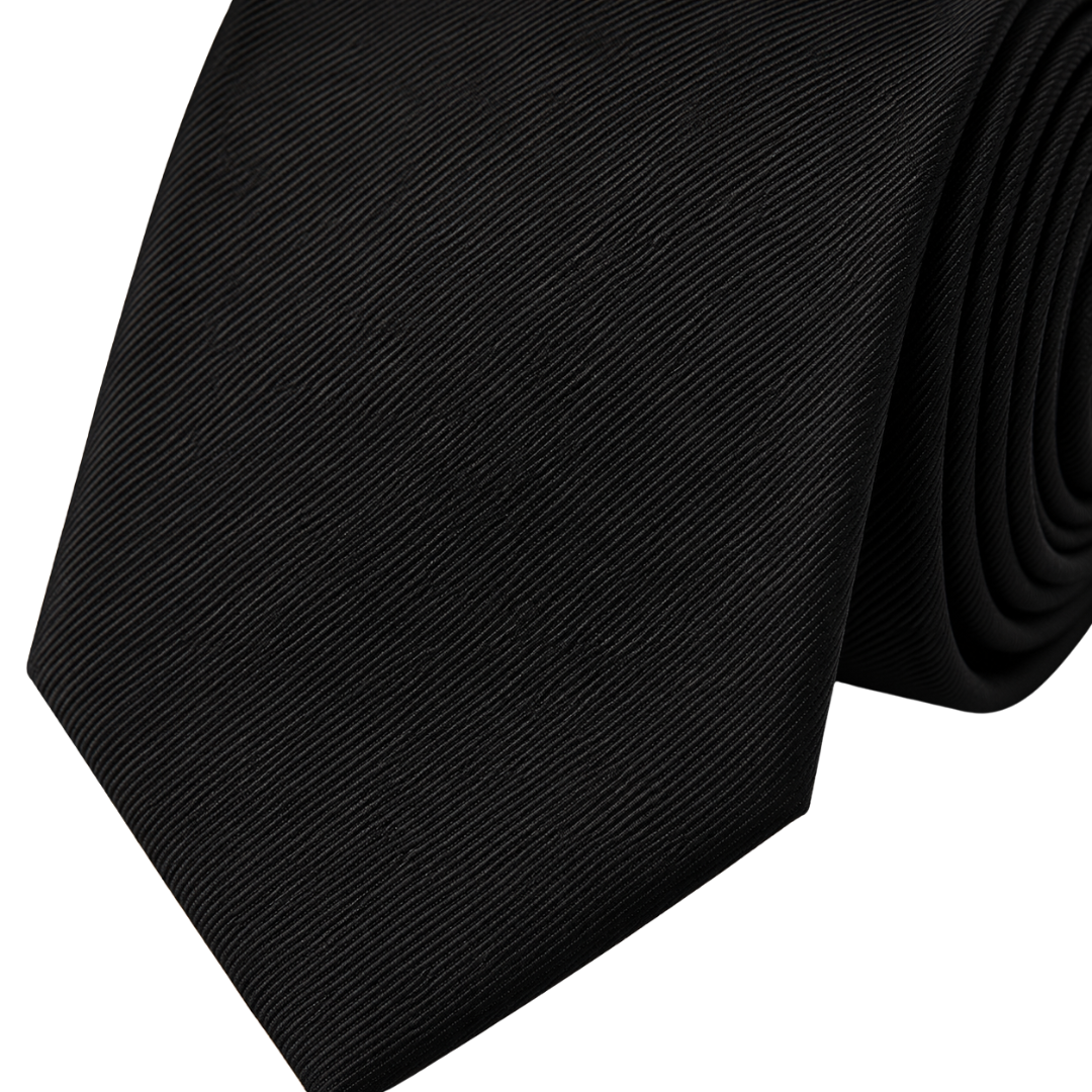 Classic Black Silk Tie | Zeppitron