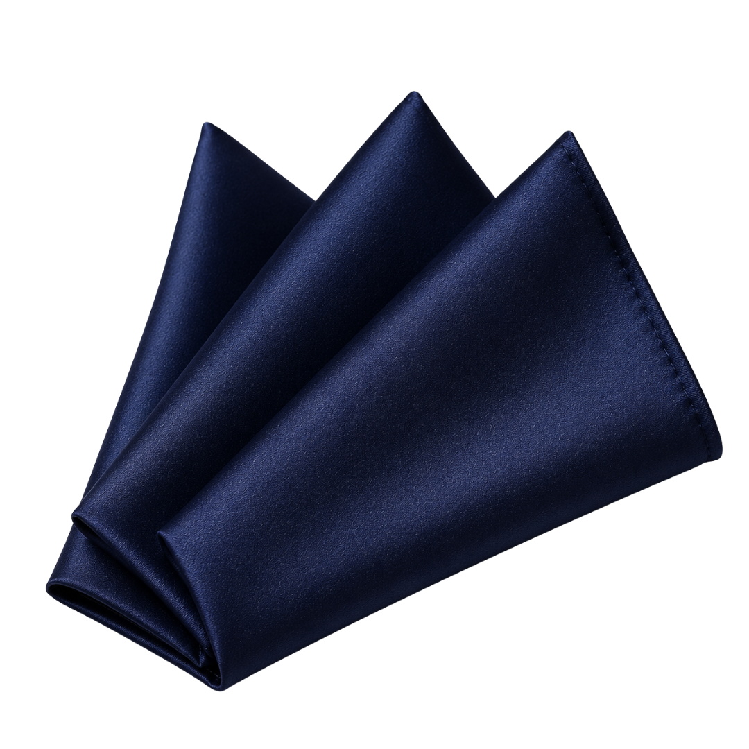 Classic Navy Pocket Square | Zeppitron