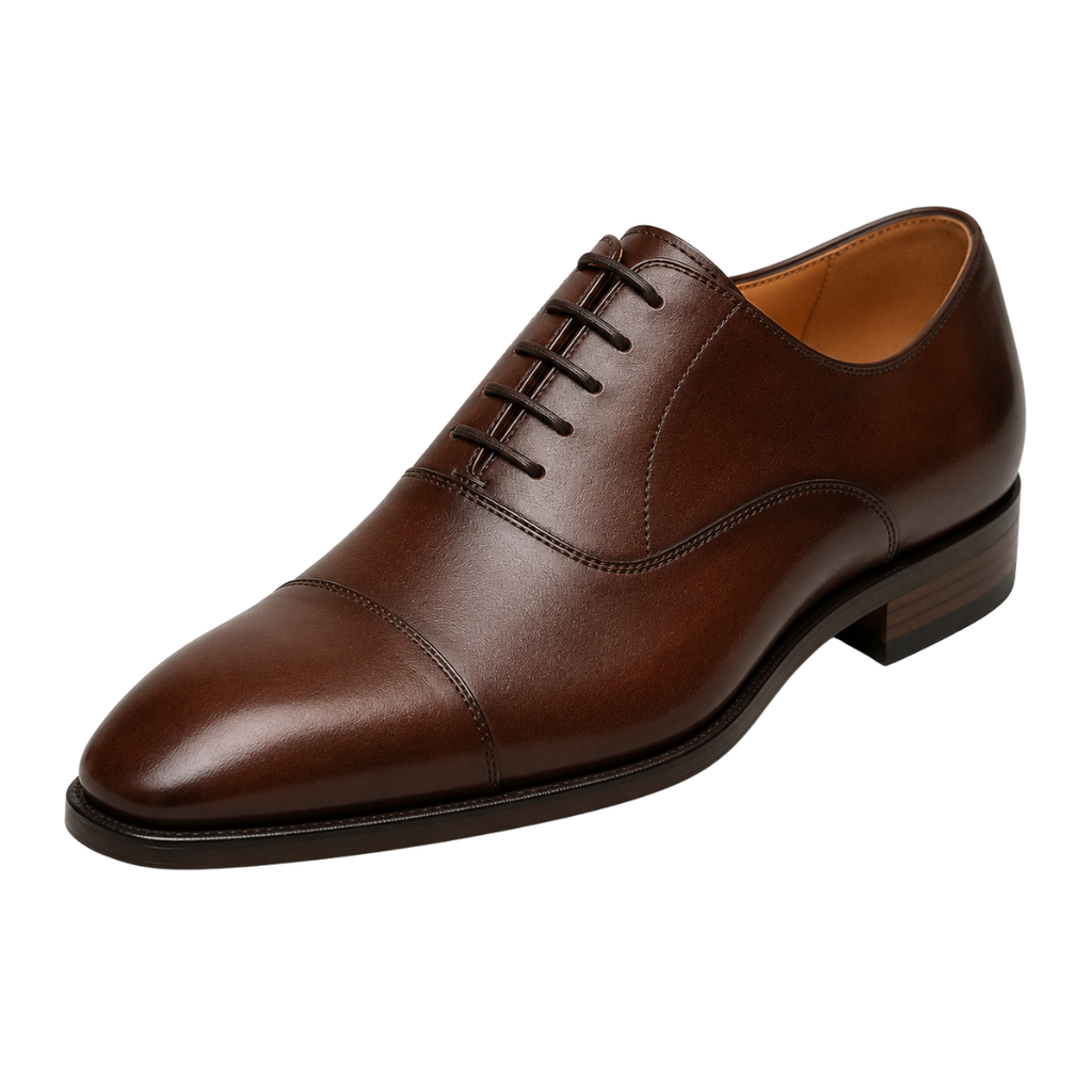 Premium Brown Leather Oxford Shoes | Zeppitron